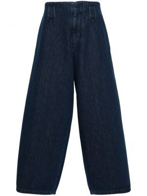 Haftowane jeansy relaxed fit Société Anonyme niebieskie