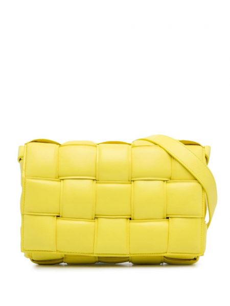 Τσάντα χιαστί Bottega Veneta Pre-owned κίτρινο