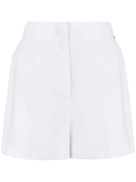Shorts taille haute plissées Armani Exchange blanc
