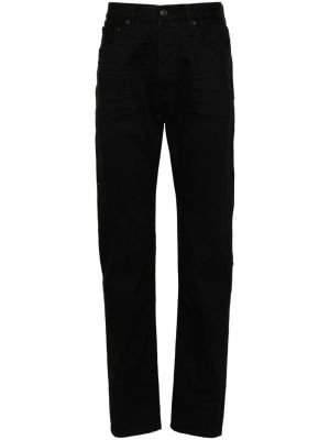 Jeansy skinny slim fit bawełniane Tom Ford czarne