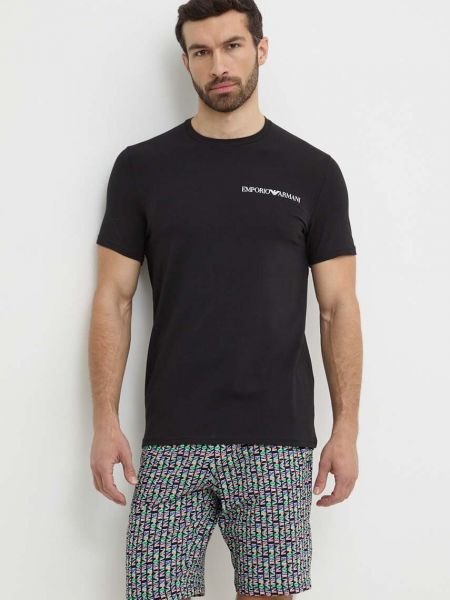 Pijamale Emporio Armani Underwear negru