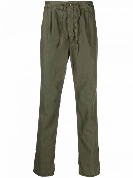Pantalones chinos con cordones Incotex verde