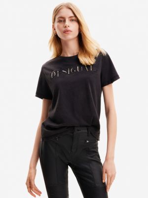 T-shirt Desigual schwarz