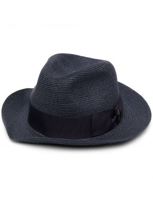 Pletený klobouk Borsalino modrý