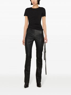 Asimetriškas marškinėliai Helmut Lang juoda