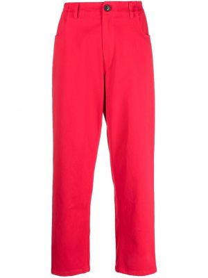 Pantaloni cu picior drept Semicouture roșu