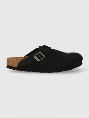 Papuci din piele Birkenstock negru