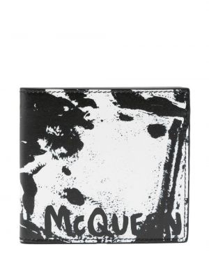 Kožni novčanik s printom Alexander Mcqueen