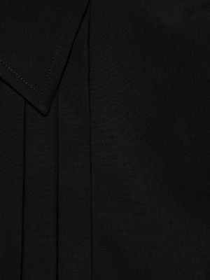 Hemd aus baumwoll mit plisseefalten Gucci schwarz