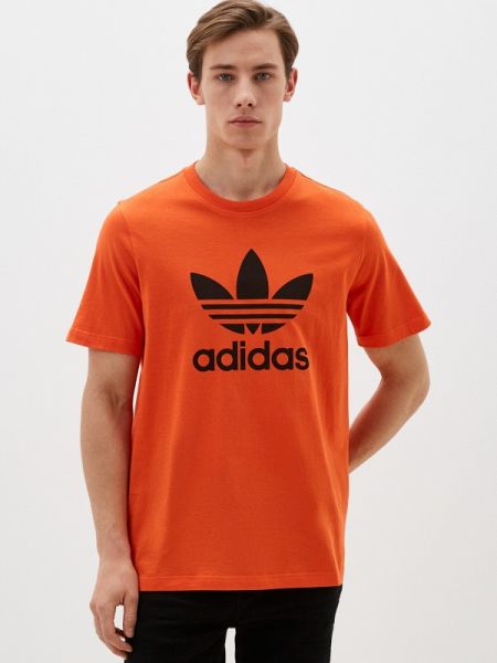 Поло Adidas Originals оранжевое