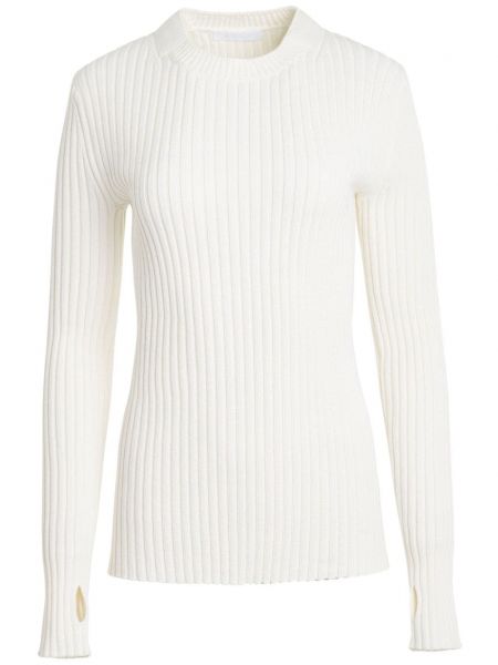 Lang sweater Helmut Lang hvid