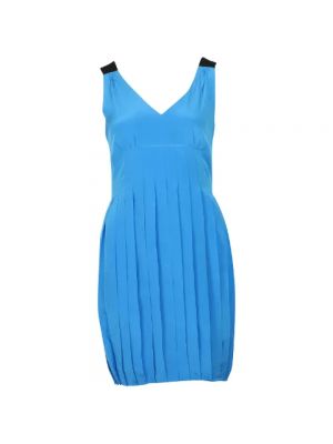 Jedwabna sukienka Marc Jacobs niebieska