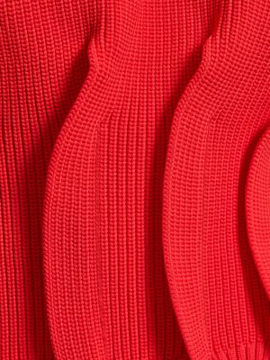 Plisovaný sveter Sacai červená