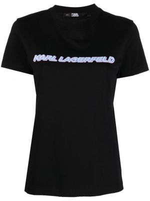 Kokvilnas t-krekls ar apdruku Karl Lagerfeld