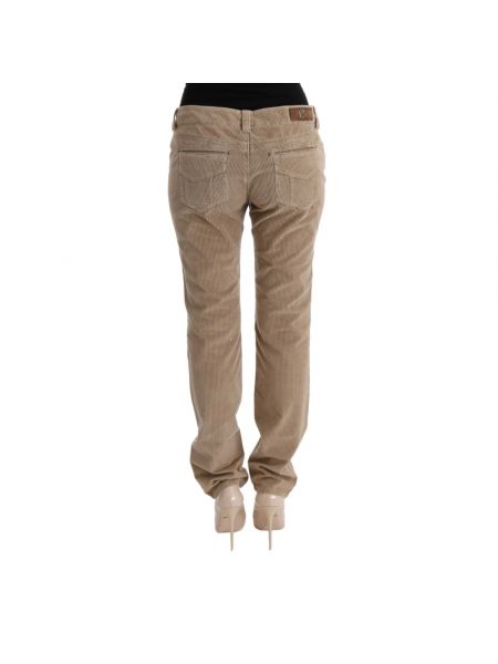Pantalones de terciopelo‏‏‎ de algodón Ermanno Scervino beige
