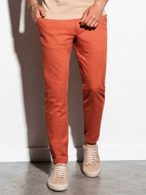 Pantaloni Ombre Clothing portocaliu
