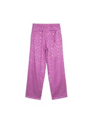 Pantalones de cintura alta con estampado Family First violeta