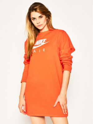 Voľné priliehavé šaty Nike oranžová