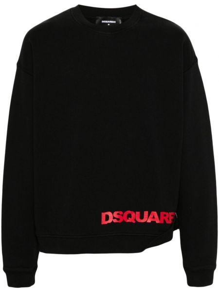 Sweat-shirt long en coton à imprimé Dsquared2