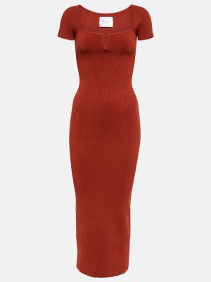 Sukienka midi Galvan czerwona