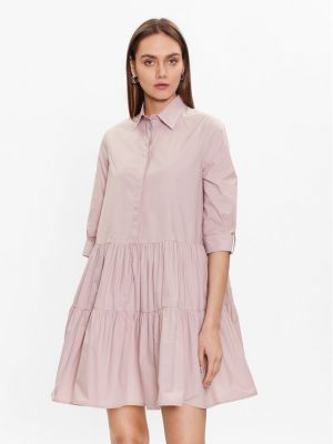 Φόρεμα σε στυλ πουκάμισο Fabiana Filippi ροζ