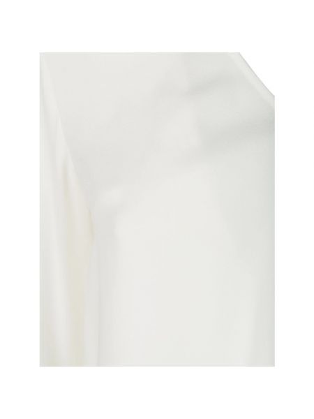 Camisa de viscosa asimétrica Dondup blanco