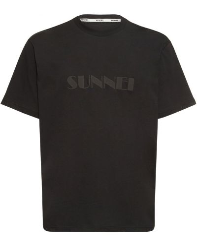 Džerzej bavlnené tričko s potlačou Sunnei béžová