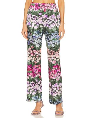 Pantalon à rayures à fleurs Fleur Du Mal