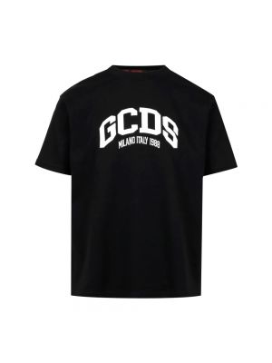 Koszulka z okrągłym dekoltem relaxed fit Gcds czarna