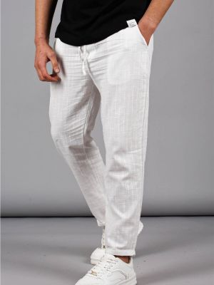 Mušelínové kalhoty Madmext bílé