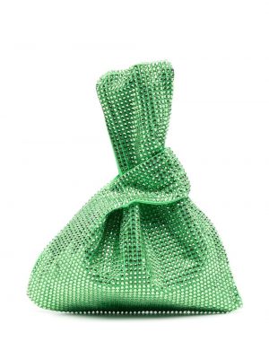 Шопинг чанта с кристали Giuseppe Di Morabito зелено