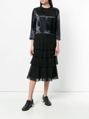 Šaty s tříčtvrtečními rukávy Comme Des Garçons Pre-owned černé