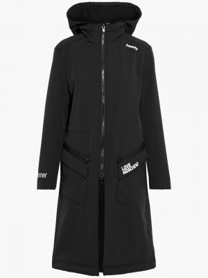 Dlouhý kabát Love Moschino - Černá