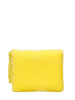 Clutch torbica od samta Sophie Bille Brahe žuta