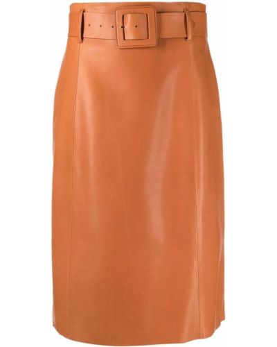 Falda de tubo ajustada Drome marrón