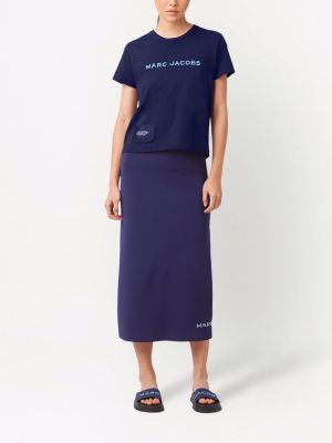 Midi sukně Marc Jacobs modré
