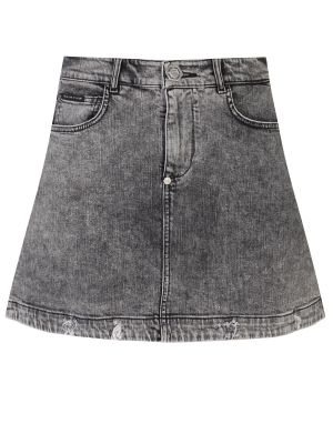 Серая джинсовая юбка Philipp Plein