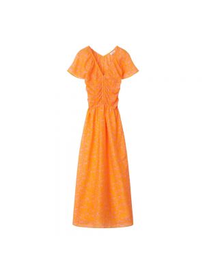 Sukienka midi Rodebjer pomarańczowy