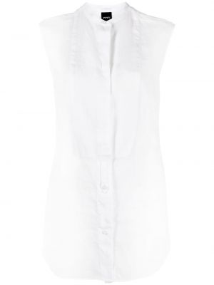 Ленена блуза без ръкави Aspesi бяло