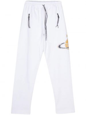 Sportovní kalhoty s potiskem jersey Vivienne Westwood bílé
