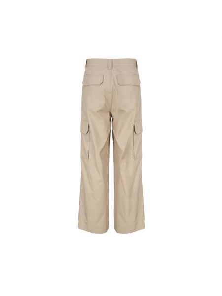 Pantalones cargo de algodón con bolsillos Valentino Garavani beige
