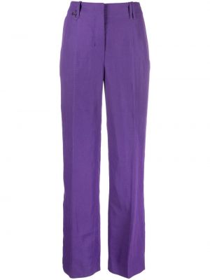 Pantaloni cu picior drept Jacquemus violet