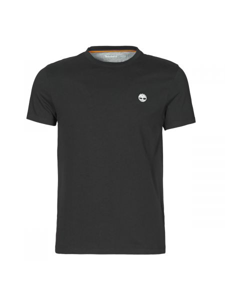 Koszulka slim fit z krótkim rękawem z kieszeniami Timberland czarna