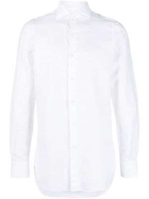 Chemise avec manches longues Finamore 1925 Napoli blanc