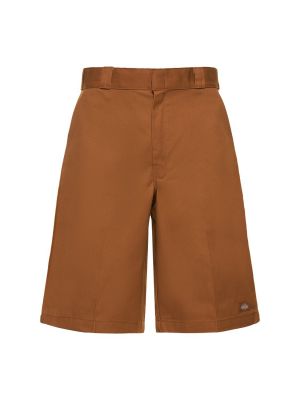 Shorts en coton avec poches Dickies marron
