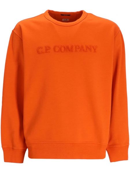 Sweatshirt aus baumwoll C.p. Company orange