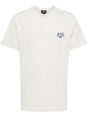 Bombažna majica z vezenjem A.p.c.