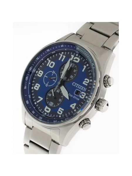 Armbanduhr aus edelstahl Citizen blau