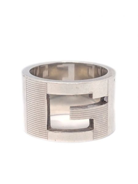 Stříbrný prsten Gucci Pre-owned stříbrný