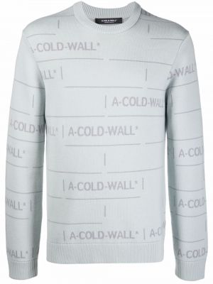 Жакардов пуловер A-cold-wall* сиво